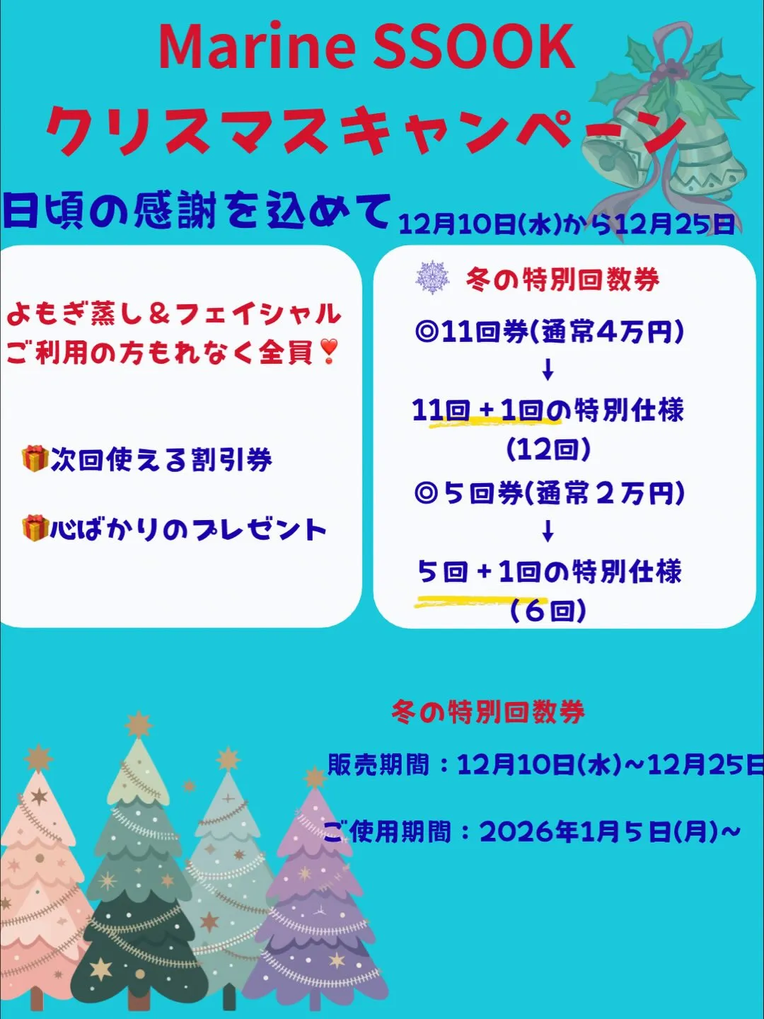 🎄 Marine SSOOK クリスマスキャンペーン 🎁